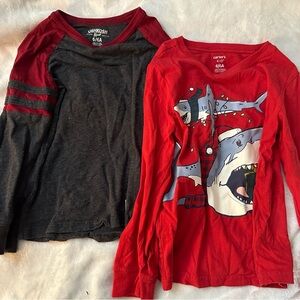 Carters set of boys Christmas long sleeve shirts